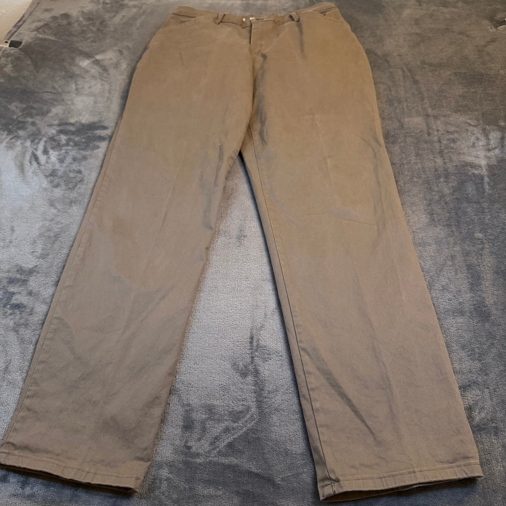 Lee All Day Pant Womens 8 Medium Straight Leg Olive Green Chino Trousers 31x31